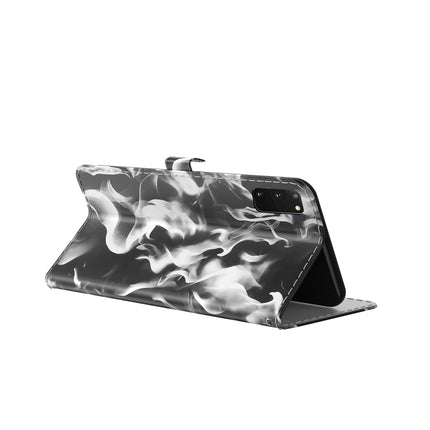 For Samsung Galaxy S20 Cloud Fog Pattern Horizontal Flip Leather Case with Holder & Card Slot & Wallet(Black)-garmade.com
