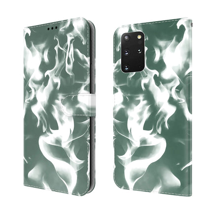 For Samsung Galaxy S20+ Cloud Fog Pattern Horizontal Flip Leather Case with Holder & Card Slot & Wallet(Dark Green)-garmade.com