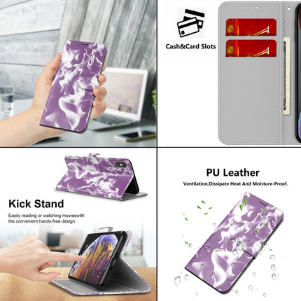 For Samsung Galaxy S20+ Cloud Fog Pattern Horizontal Flip Leather Case with Holder & Card Slot & Wallet(Purple)-garmade.com