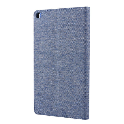 For Samsung Galaxy Tab A7 Lite 8.7 T220 / T225 Horizontal Flip TPU + Fabric PU Leather Protective Case with Name Card Clip(Dark Blue)-garmade.com