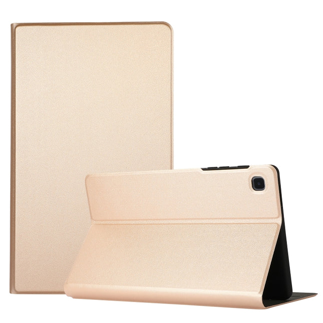 For Samsung Galaxy Tab A7 Lite 8.4 T220/225 Voltage Craft Texture TPU Horizontal Flip Protective Case with Holder(Gold)-garmade.com