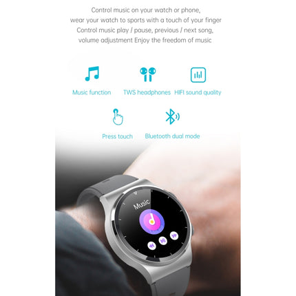 GT69 1.3 inch IPS Touch Screen IP67 Waterproof Bluetooth Earphone Smart Watch, Support Sleep Monitoring / Heart Rate Monitoring / Bluetooth Call(Black)-garmade.com