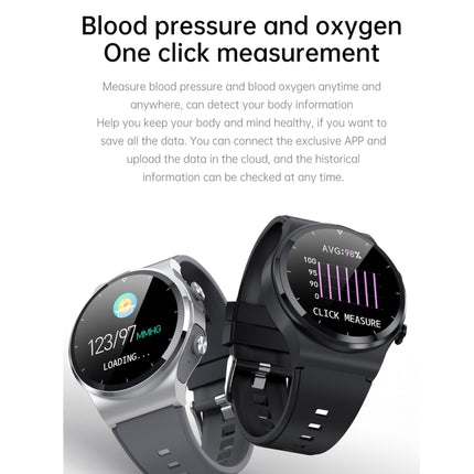 GT69 1.3 inch IPS Touch Screen IP67 Waterproof Bluetooth Earphone Smart Watch, Support Sleep Monitoring / Heart Rate Monitoring / Bluetooth Call(Silver)-garmade.com