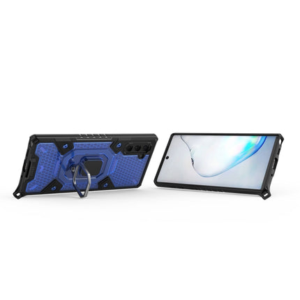 For Samsung Galaxy Note10 Space PC+TPU Ring Holder Protective Case(Blue)-garmade.com