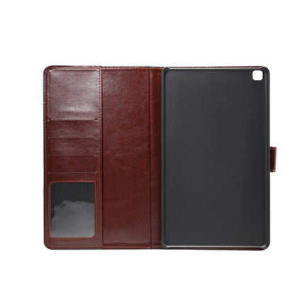 For Samsung Tab A7 Lite T220 / T225 Flower Pattern Cloth Surface Horizontal Flip Leather Case with Holder & Card Slots(Black)-garmade.com