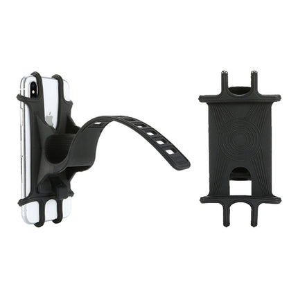Silica Gel Bicycle Universal Phone Holder(Black)-garmade.com