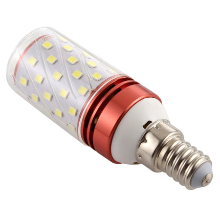 E14 12W 500LM 60LEDs Corn Light Bulb 185-240V SMD 2835, White Light 6000K-garmade.com