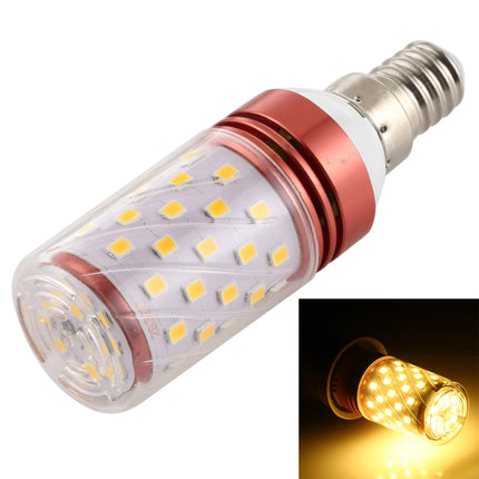 E14 12W 500LM 60LEDs Corn Light Bulb 185-240V SMD 2835, Warm Light 3000K-garmade.com