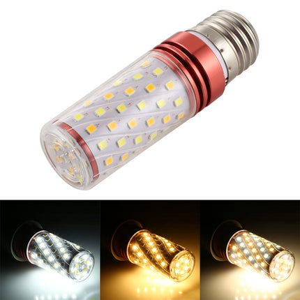 E27 16W 700LM 84LEDs Three-Color Dimming Corn Light Bulb SMD 2835-garmade.com