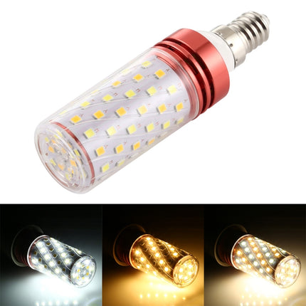 E14 16W 700LM 84LEDs Three-Color Dimming Corn Light Bulb SMD 2835-garmade.com