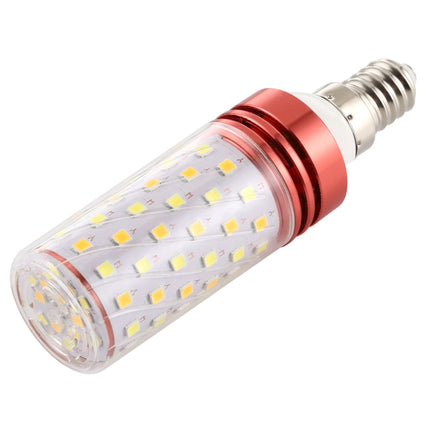 E14 16W 700LM 84LEDs Three-Color Dimming Corn Light Bulb SMD 2835-garmade.com