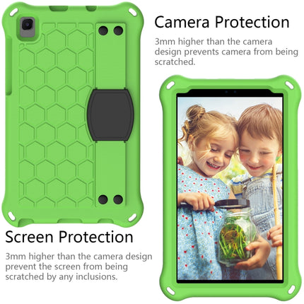 For Samsung Galaxy Tab A 8.0 & S Pen (2019)P200/P205 Honeycomb Design EVA + PC Four Corner Shockproof Protective Case with Strap(Green+Black)-garmade.com