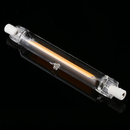 R7S 7W 500LM 118mm COB LED Bulb Glass Tube Replacement Halogen Lamp Spot Light, Warm Light-garmade.com