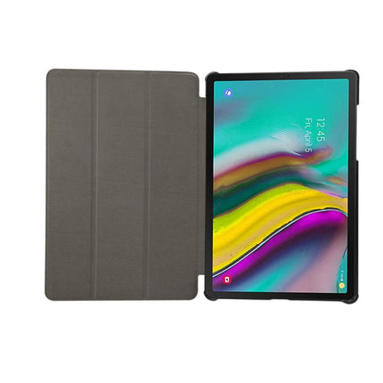 For Samsung Galaxy Tab A7 Lite T220/T225 Marble Texture Pattern Horizontal Flip Leather Case, with Three-folding Holder & Sleep / Wake-up(Purple)-garmade.com
