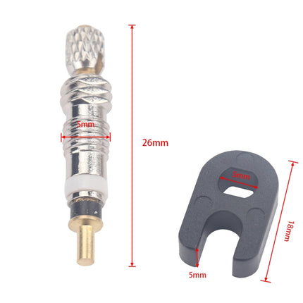 A5500 20 PCS Bicycle French Valve Core with A-type Wrench-garmade.com