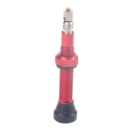 A5591 2 PCS 40mm Red French Tubeless Valve Core with A-type Wrench for Road Bike-garmade.com