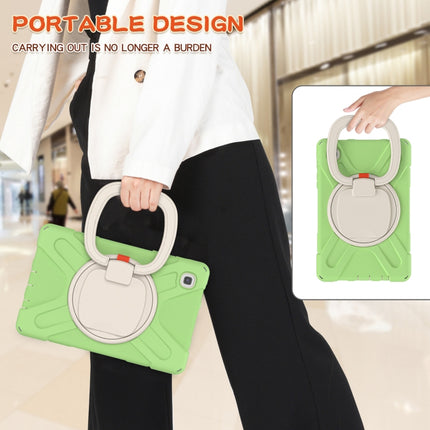 For Samsung Galaxy Tab A7 Lite T220 / T225 Silicone + PC Protective Case with Holder & Shoulder Strap(Matcha Green)-garmade.com