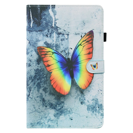 For Samsung Galaxy Tab S6 Lite SM-P610 / SM-P615 Animal Pattern Horizontal Flip Leather Case with Holder & Card Slots & Photo Frame & Sleep / Wake-up Function(Color Butterfly)-garmade.com