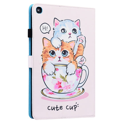 For Samsung Galaxy Tab A 8.0 2019 SM-T290 / SM-T295 Animal Pattern Horizontal Flip Leather Case with Holder & Card Slots & Photo Frame(Cat Brothers)-garmade.com