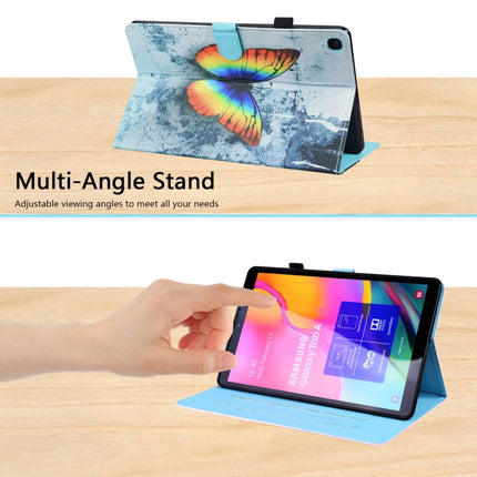 For Samsung Galaxy Tab A 10.1 2019 SM-T515 / SM-T510 Animal Pattern Horizontal Flip Leather Case with Holder & Card Slots & Photo Frame(Color Butterfly)-garmade.com