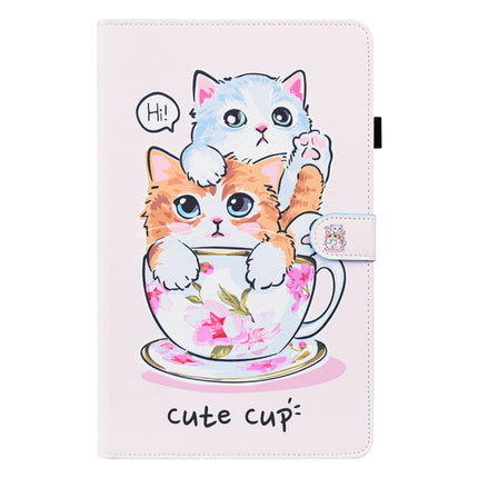 For Samsung Galaxy Tab S5e 10.5 SM-T720 / SM-T725 Animal Pattern Horizontal Flip Leather Case with Holder & Card Slots & Photo Frame(Cat Brothers)-garmade.com