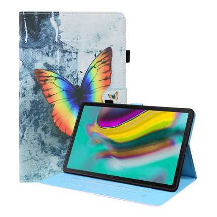 For Samsung Galaxy Tab S5e 10.5 SM-T720 / SM-T725 Animal Pattern Horizontal Flip Leather Case with Holder & Card Slots & Photo Frame(Color Butterfly)-garmade.com