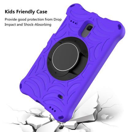 For Samsung Galaxy Tab A 8.0 2018 SM-T387W / SM-T387V & Tab A 8.0 SM-T385 / T380 & Tab 4 T330 & Tab E 8.0 T377 Spider King EVA Protective Case with Adjustable Shoulder Strap & Holder(Purple)-garmade.com