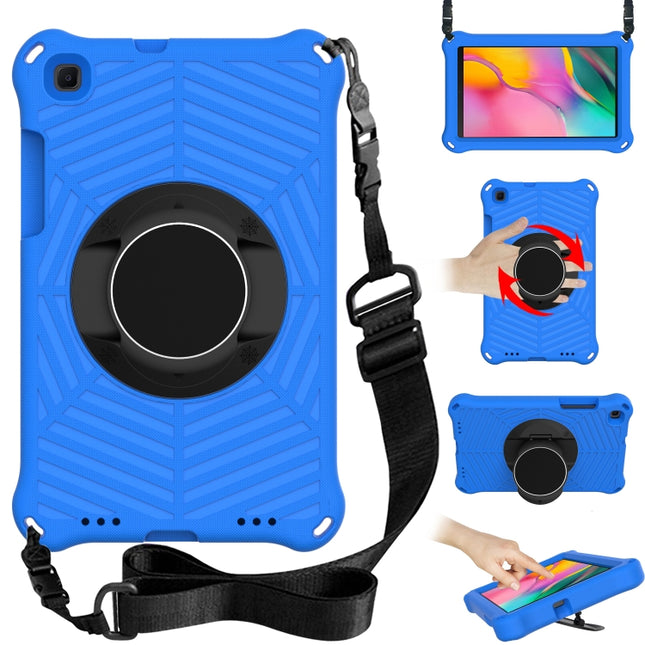 For Samsung Galaxy Tab A 8.0 2019 SM-T290 / SM-T295 Spider King EVA Protective Case with Adjustable Shoulder Strap & Holder(Blue)-garmade.com