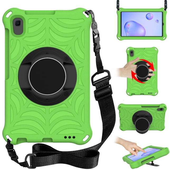 For Samsung Galaxy Tab A 8.4 2020 SM-T307U Spider King EVA Protective Case with Adjustable Shoulder Strap & Holder(Green)-garmade.com