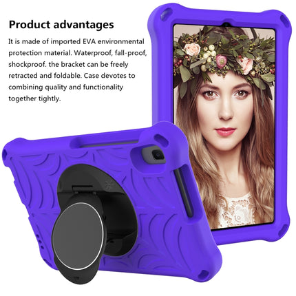 For Samsung Galaxy Tab A 8.4 2020 SM-T307U Spider King EVA Protective Case with Adjustable Shoulder Strap & Holder(Purple)-garmade.com