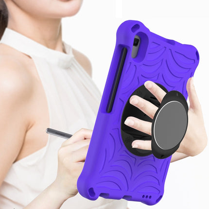 For Samsung Galaxy Tab A 8.4 2020 SM-T307U Spider King EVA Protective Case with Adjustable Shoulder Strap & Holder(Purple)-garmade.com