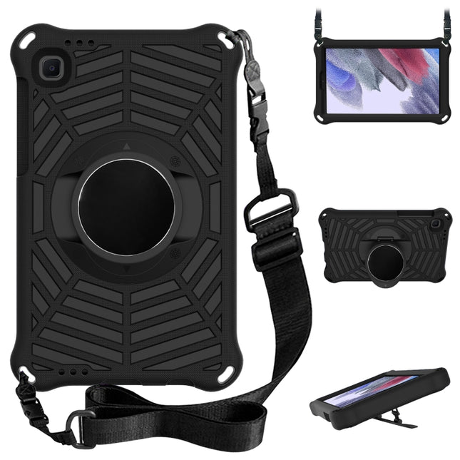 For Samsung Galaxy Tab A7 Lite 8.7 SM-T220 / SM-T225 Spider King EVA Protective Case with Adjustable Shoulder Strap & Holder(Black)-garmade.com