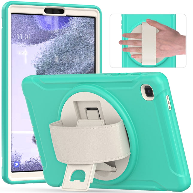 For Samsung Galaxy A7 Lite T220 / T225 360 Degree Rotation PC + TPU Protective Case with Holder & Hand-strap(Mint Green)-garmade.com