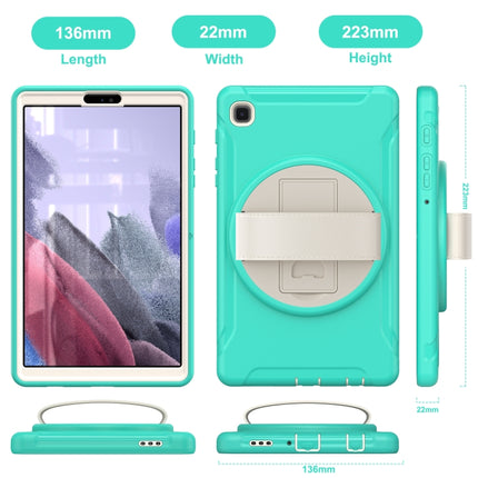 For Samsung Galaxy A7 Lite T220 / T225 360 Degree Rotation PC + TPU Protective Case with Holder & Hand-strap(Mint Green)-garmade.com