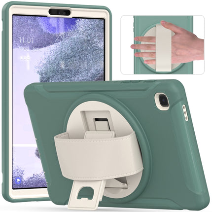 For Samsung Galaxy A7 Lite T220 / T225 360 Degree Rotation PC + TPU Protective Case with Holder & Hand-strap(Jade Green)-garmade.com