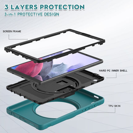 For Samsung Galaxy A7 Lite T220 / T225 360 Degree Rotation PC + TPU Protective Case with Holder & Hand-strap(Blue)-garmade.com