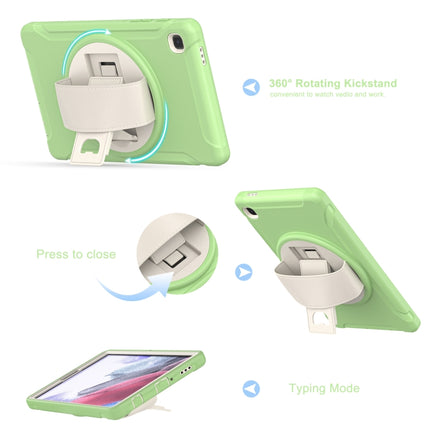 For Samsung Galaxy A7 Lite T220 / T225 360 Degree Rotation PC + TPU Protective Case with Holder & Hand-strap(Matcha Green)-garmade.com