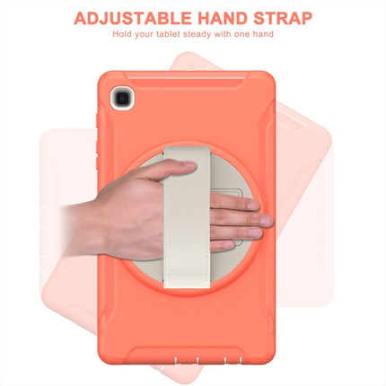 For Samsung Galaxy A7 Lite T220 / T225 360 Degree Rotation PC + TPU Protective Case with Holder & Hand-strap(Coral Orange)-garmade.com