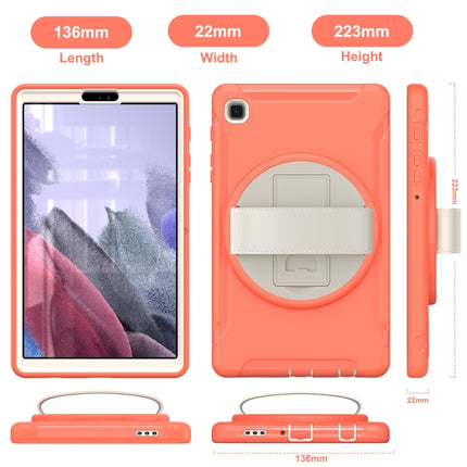 For Samsung Galaxy A7 Lite T220 / T225 360 Degree Rotation PC + TPU Protective Case with Holder & Hand-strap(Coral Orange)-garmade.com