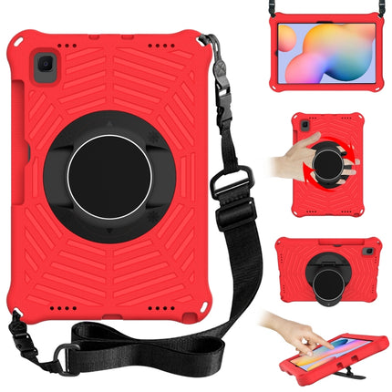 Spider King EVA Protective Case with Adjustable Shoulder Strap & Holder & Pen Slot For Samsung Galaxy Tab S6 Lite SM-P610 / SM-P615(Red)-garmade.com