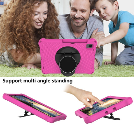 Spider King EVA Protective Case with Adjustable Shoulder Strap & Holder & Pen Slot For Samsung Galaxy Tab S6 Lite SM-P610 / SM-P615(Rose Red)-garmade.com