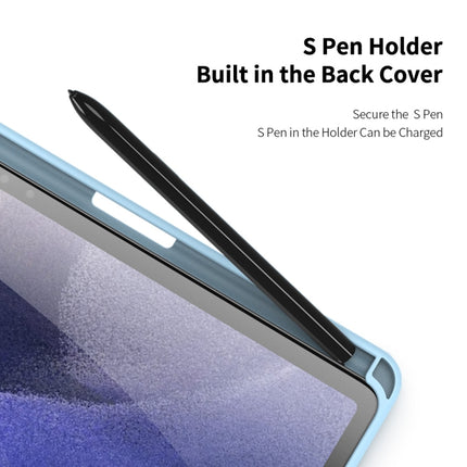 For Samsung Galaxy Tab S8+ / Tab S8 Plus / Tab S7 FE / Tab S7+ DUX DUCIS TOBY Series Antiskid PU Leather + PC + TPU Horizontal Flip Case with Holder & Pen Slot & Sleep / Wake-up Function(Blue)-garmade.com