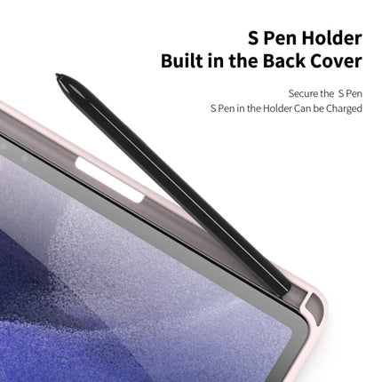 For Samsung Galaxy Tab S8+ / Tab S8 Plus / Tab S7 FE / Tab S7+ DUX DUCIS TOBY Series Antiskid PU Leather + PC + TPU Horizontal Flip Case with Holder & Pen Slot & Sleep / Wake-up Function(Pink)-garmade.com