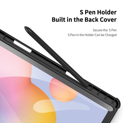 For Samsung Galaxy Tab S6 Lite P610/P615 DUX DUCIS TOBY Series Antiskid PU Leather + PC + TPU Horizontal Flip Case with Holder & Pen Slot & Sleep / Wake-up Function(Black)-garmade.com