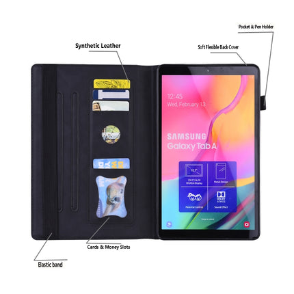 For Samsung Galaxy Tab A7 Lite 8.7 SM-T220 / SM-T225 Business Shockproof Horizontal Flip Leather Case with Holder & Card Slots & Photo Frame & Pen Slot(Black)-garmade.com