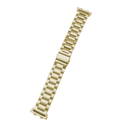 For OPPO Watch 41mm Three-beads Steel Replacement Strap Watchband(Gold)-garmade.com