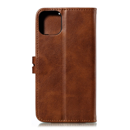 Embossed Happy Cat Pattern Horizontal Flip Leather Case with Holder & Card Slots & Wallet For iPhone 13 mini(Brown)-garmade.com