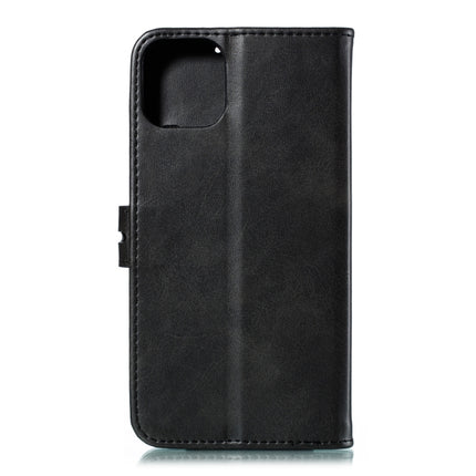 Embossed Happy Cat Pattern Horizontal Flip Leather Case with Holder & Card Slots & Wallet For iPhone 13(Black)-garmade.com