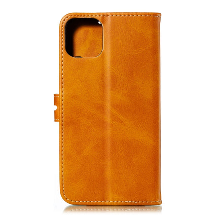 Embossed Happy Cat Pattern Horizontal Flip Leather Case with Holder & Card Slots & Wallet For iPhone 13(Yellow)-garmade.com