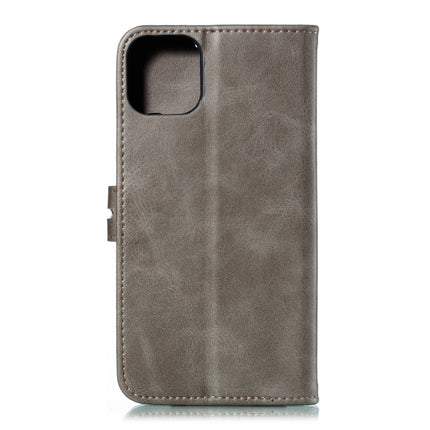 Embossed Happy Cat Pattern Horizontal Flip Leather Case with Holder & Card Slots & Wallet For iPhone 13 Pro(Grey)-garmade.com